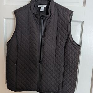 Women's Black Back In The Saddle Quilted Riding Vest 1X